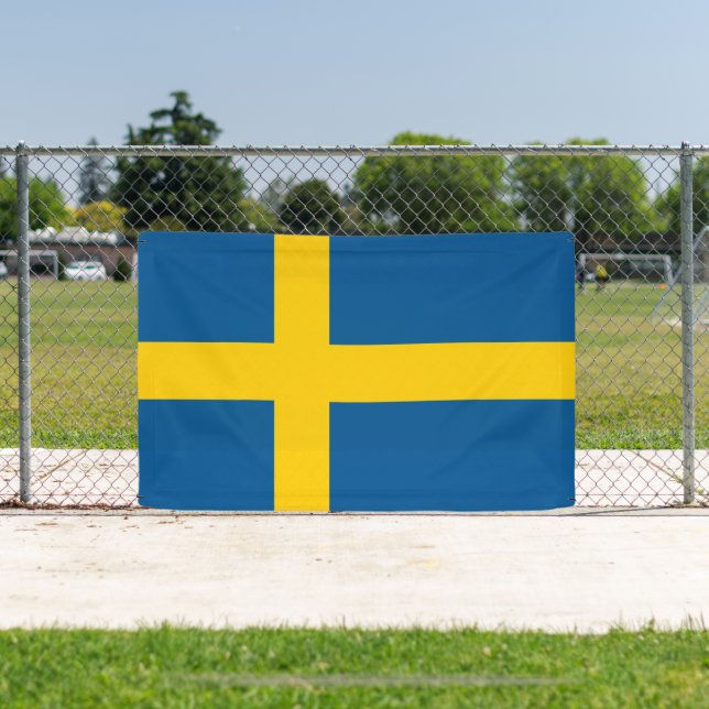 Swedish flag of Sweden custom banner sign (Insitu)