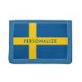 Swedish flag of Sweden velcro wallets and purses