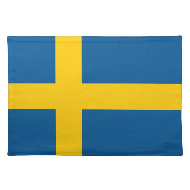 Swedish Flag on MoJo Placemat (Front)