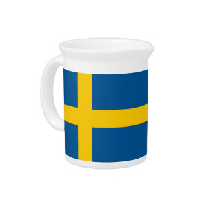 Swedish Flag on Pitcher