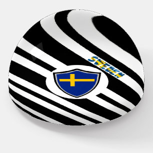 Swedish flag paperweight
