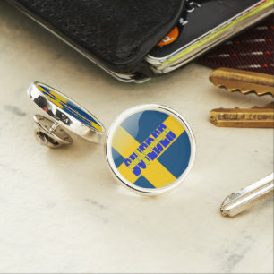 Swedish flag pin