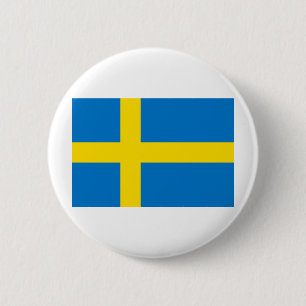 Swedish Flag Pinback Button