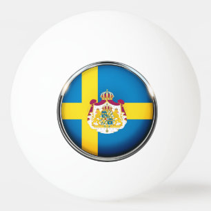 Swedish flag Ping-Pong ball