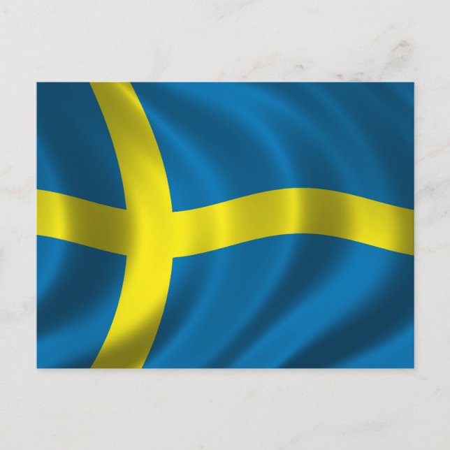 Swedish Flag Postcard (Front)