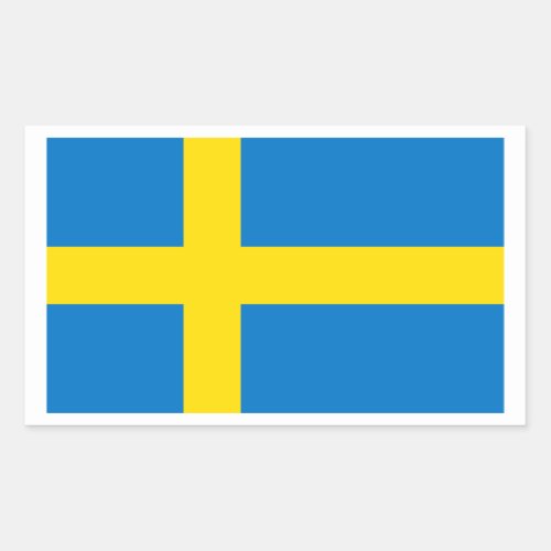 Swedish Flag Rectangular Sticker