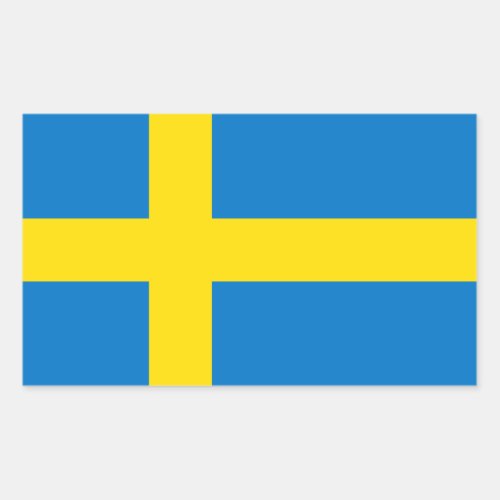 Swedish Flag Rectangular Sticker