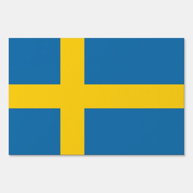 Swedish Flag Sign (Front)
