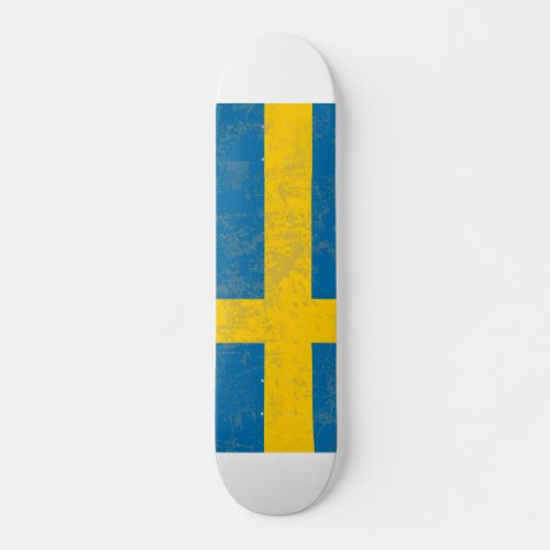 Swedish flag skateboard
