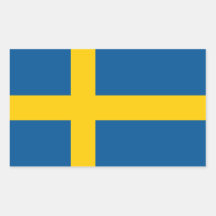 40 Removable Stickers Swedish Party Favors Decals Sweden Flag 
