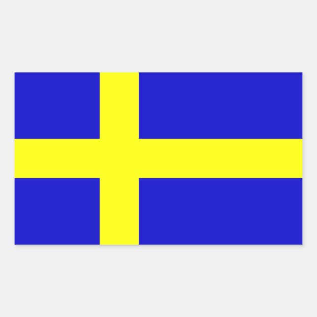 Swedish Flag Sticker (Front)