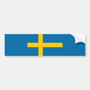 Swedish Flag (Sweden) Bumper Sticker