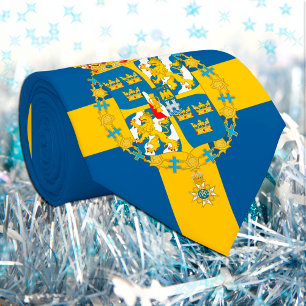 Swedish Flag & Sweden business, travel /sports Neck Tie