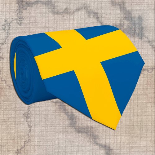 Swedish Flag  Sweden business travel  sports Neck Tie