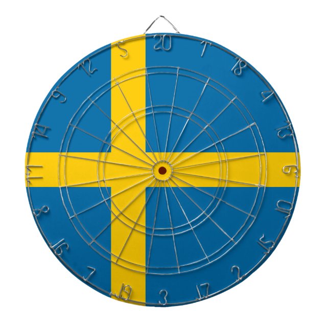 Swedish Flag (Sweden) Dart Board (Front)