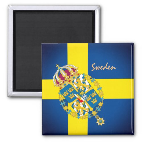 Swedish flag  Sweden holiday travel  sports Magnet