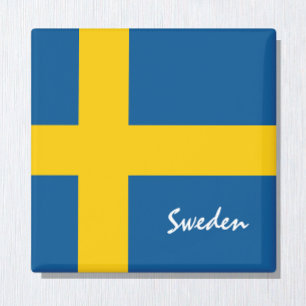 Swedish flag & Sweden holiday, travel /sports Magnet