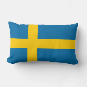 Swedish Flag (Sweden) Lumbar Cushion