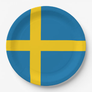 Swedish Flag (Sweden) Paper Plates