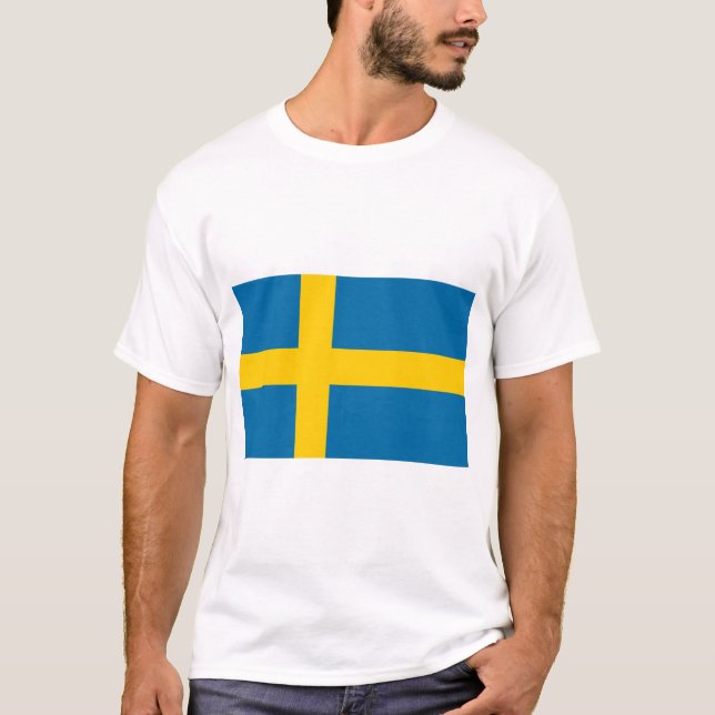 Swedish Flag (Sweden) T-Shirt (Front)