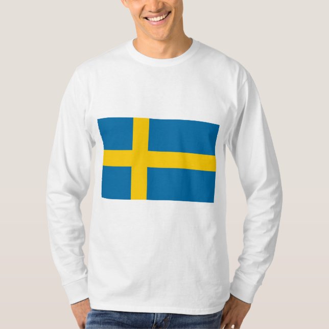 Swedish Flag (Sweden) T-Shirt (Front)