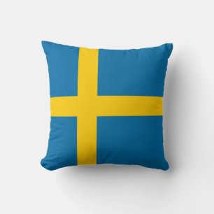 Swedish Flag (Sweden) Throw Pillow