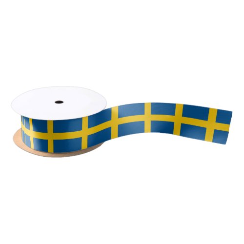 Swedish Flag  Sweden travel holidaysports Satin Ribbon
