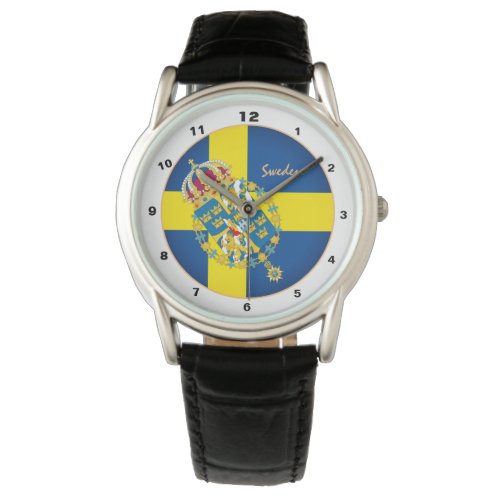 Swedish Flag  Sweden trendy fashion design Watch