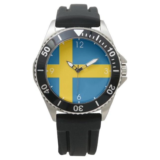 Swedish Flag (Sweden) Watch (Front)