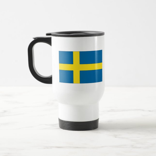 Swedish Flag Travel Mug (Left)
