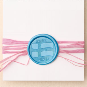 Swedish Flag Wedding Seals, Sweden Anniversary Wax Seal Sticker