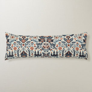 Swedish Folk Art Body Pillow
