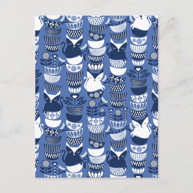 Swedish folk cats I Postcard (Front)