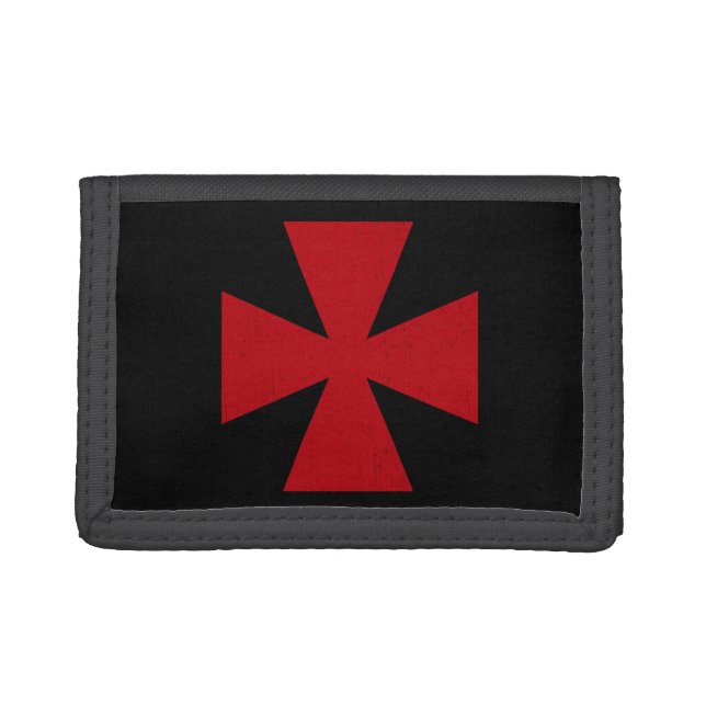 Swedish Freemasons Cross Trifold Wallet (Front)