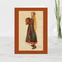 Swedish Girl Playing Accordion