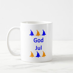 swedish god jul coffee mug