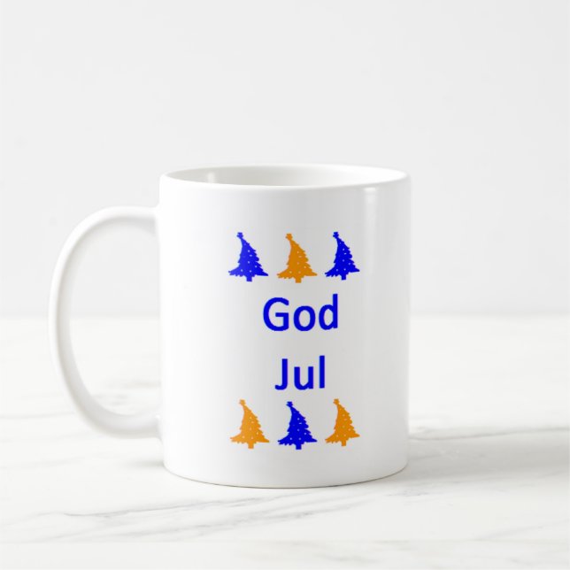swedish god jul coffee mug (Left)