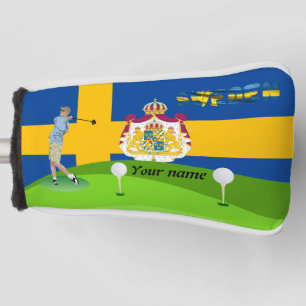 Swedish golfer golf head cover