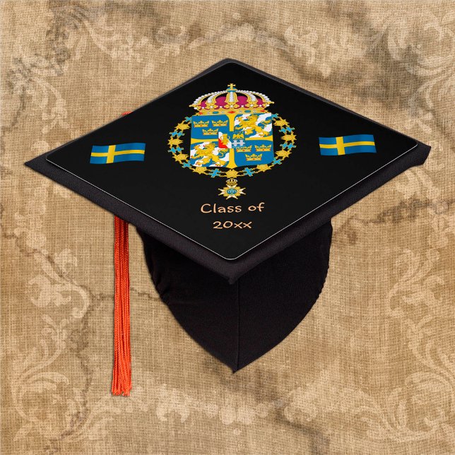 Swedish Graduate & Sweden students / University Graduation Cap Topper (Creator Uploaded)