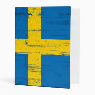 Swedish Grunge Flag Mini Binder