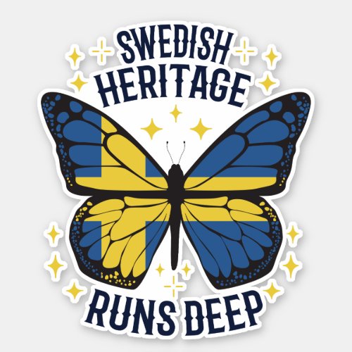 SWEDISH HERITAGE RUNS DEEP STICKER