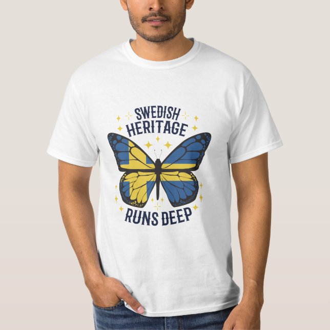 SWEDISH HERITAGE RUNS DEEP T-Shirt (Front)