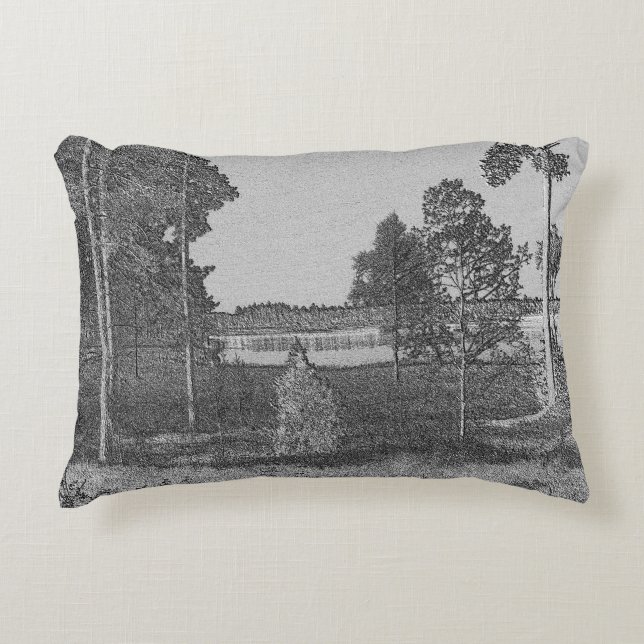 Swedish landskap accent pillow (Front)