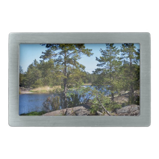 Swedish landskap belt buckle (Front)