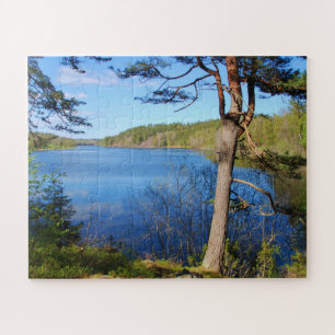 Swedish landskap postcard jigsaw puzzle