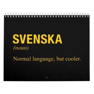 SWEDISH Language Calendar