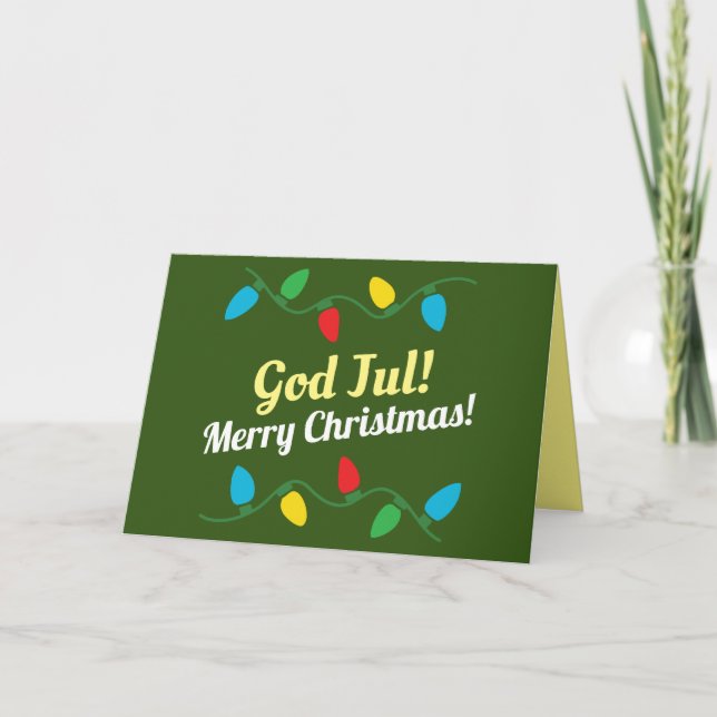 Swedish Language Christmas Card (Front)