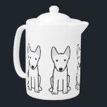 Swedish Lapphund Teapot<br><div class="desc">Swedish Lapphund. Design by DogBreedCartoon</div>