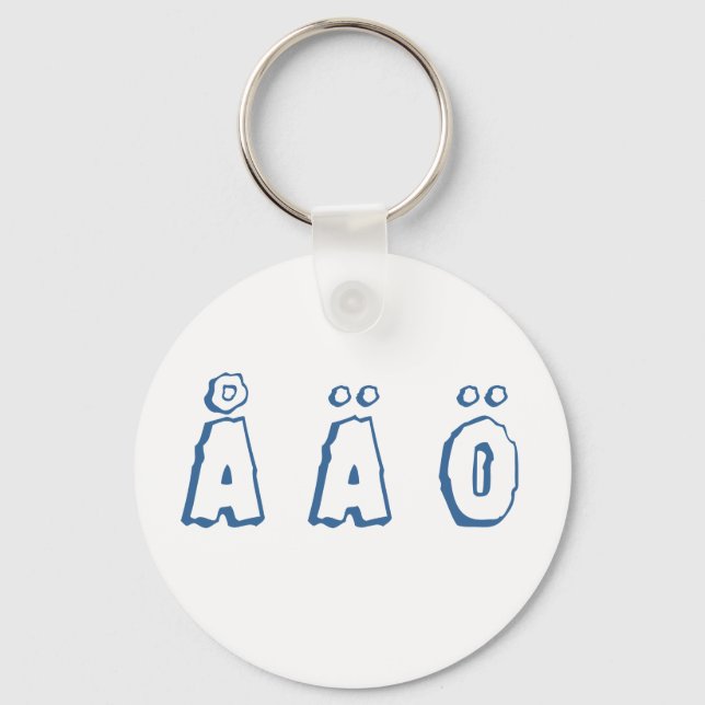 Swedish letters keychain (Front)