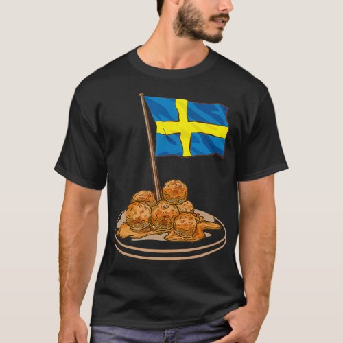 Swedish Meatballs Sweden Europe Travel T_Shirt